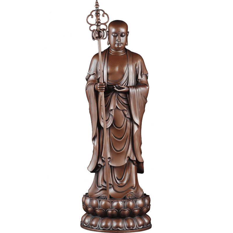 紫铜地藏王摆件九华山佛堂