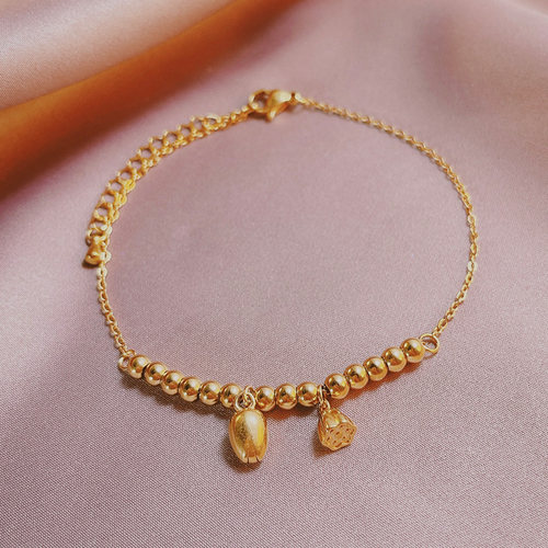 欧拉拉脚链古风设计钛钢材质