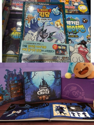 韩国代购跑跑姜饼人COOKIE RUN抱枕玩偶黑影牛奶饼干设定集漫画娃