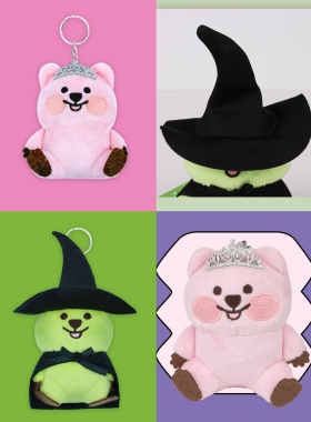韩国代购正品wicked魔法坏女巫YOUNG FOREST KKOTKA 毛絨公仔挂件