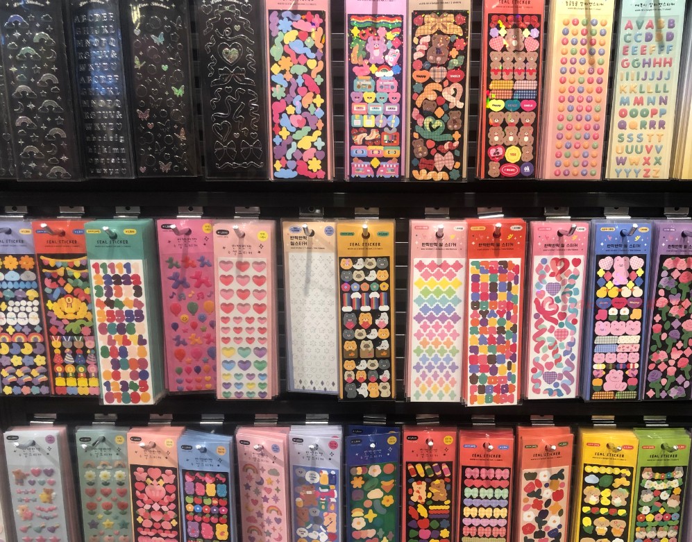 artbox卡通可爱字母閃閃贴纸