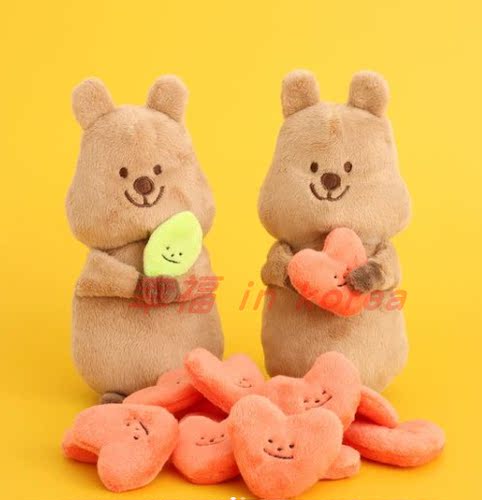 韩国代购同款quokka花生袋鼠玩偶