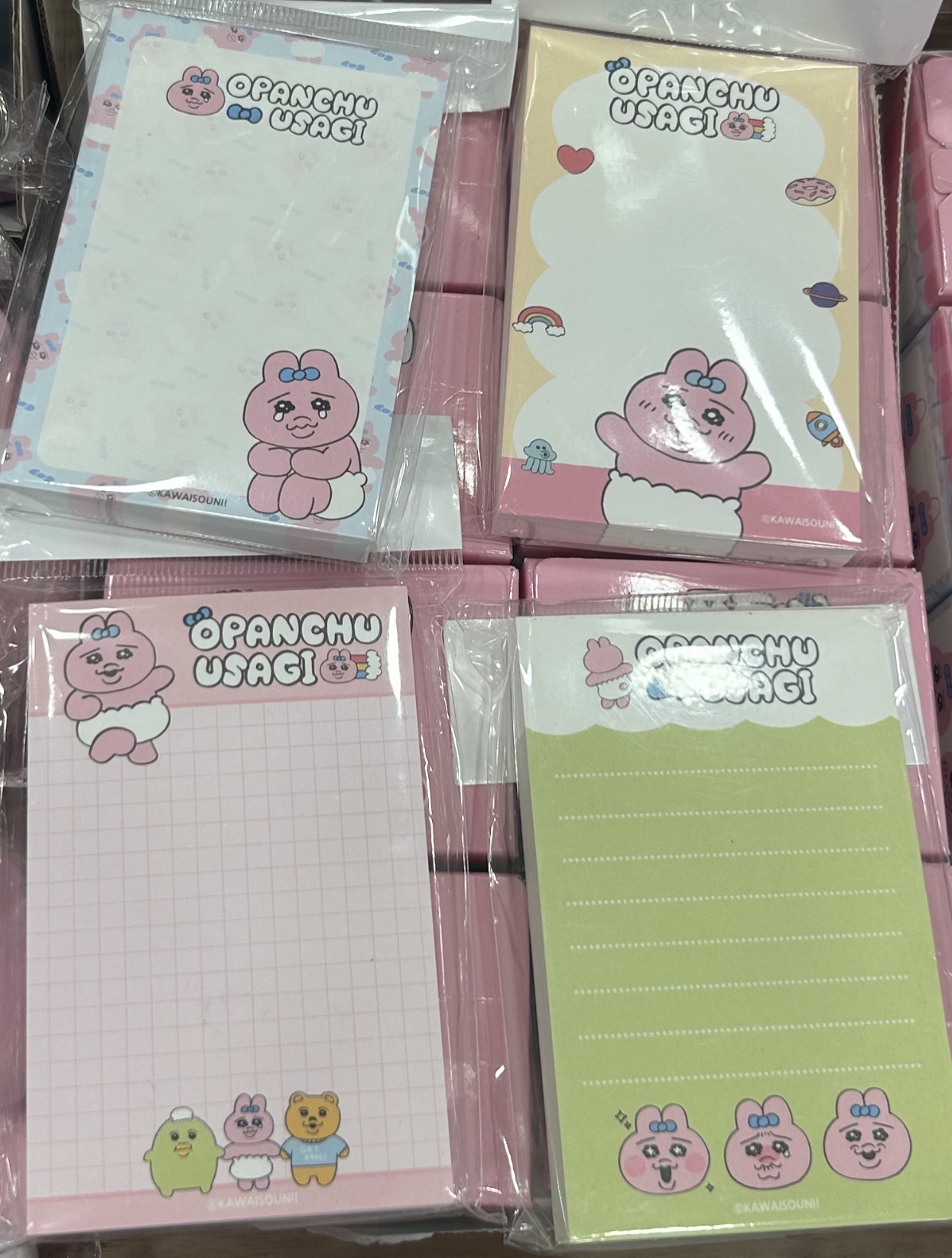 韩国代购正品 opanchu内裤兔子裤头兔子便条贴/小型记事本多款
