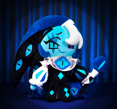 韩国代购 跑跑姜饼人COOKIE RUN 限量 黑影牛奶饼干玩偶抱枕模型