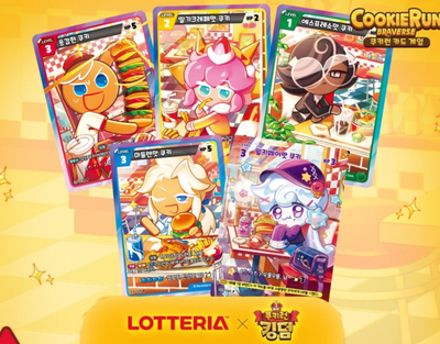 韩国代购跑跑姜饼人cookie run王国 新款限定限定卡牌水晶卷盲盒