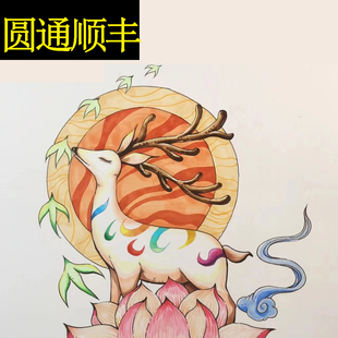 敦煌壁画泥板研学教育体验美术培训青少年绘画墙上艺术装饰