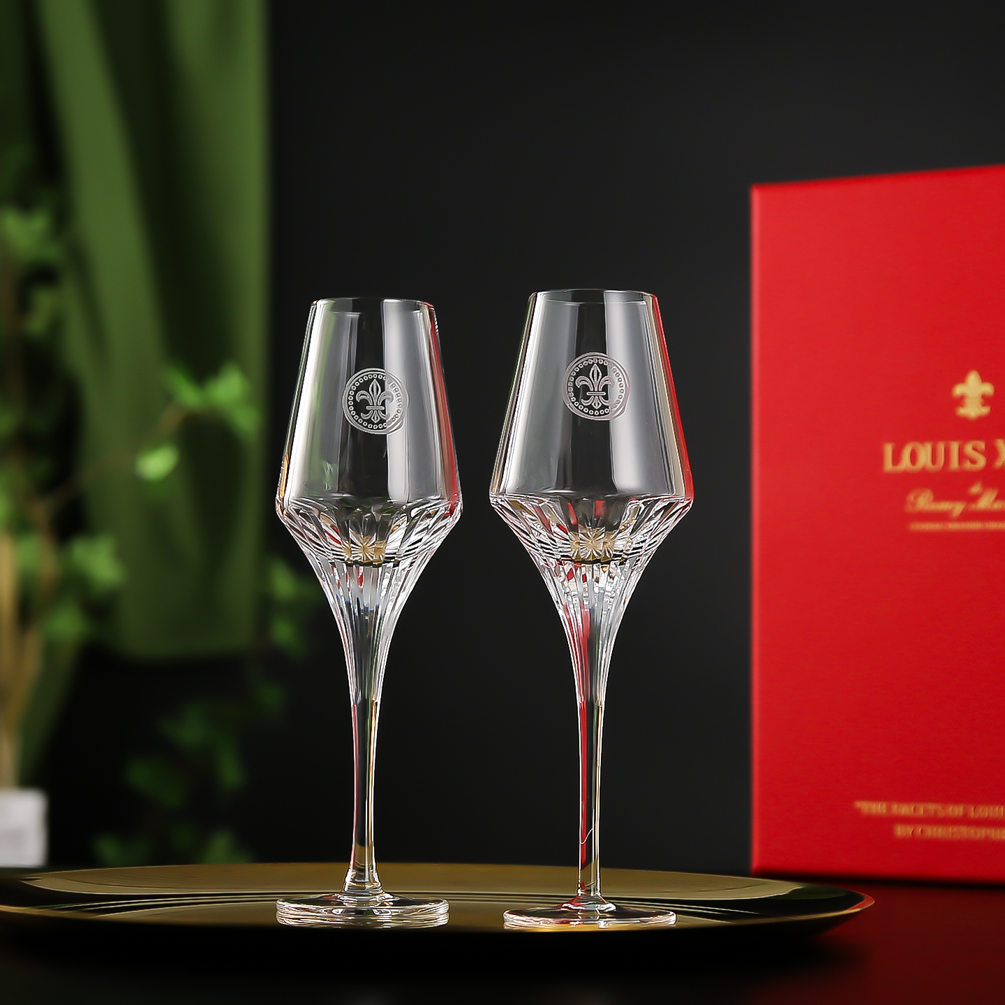 路易十三光之礼赞水晶玻璃干邑酒杯白兰地高脚威士忌闻香杯品鉴杯