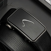 皮带真皮2026新款 真皮正品 高档品牌青年男式 沙驰男士 自动扣裤 腰带