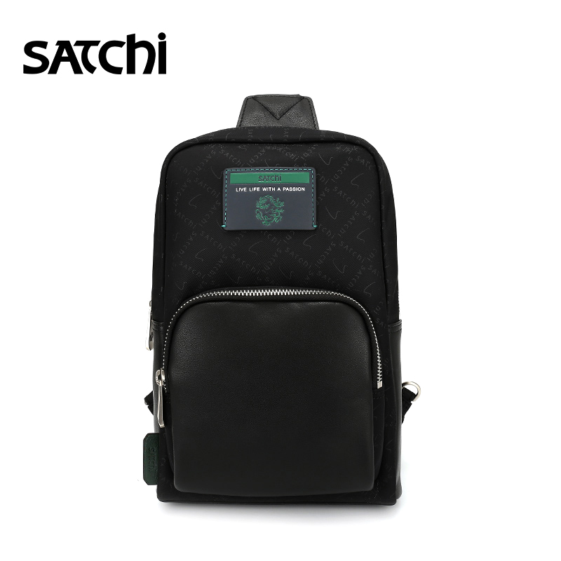 沙驰休闲潮流百搭大容量青年胸包