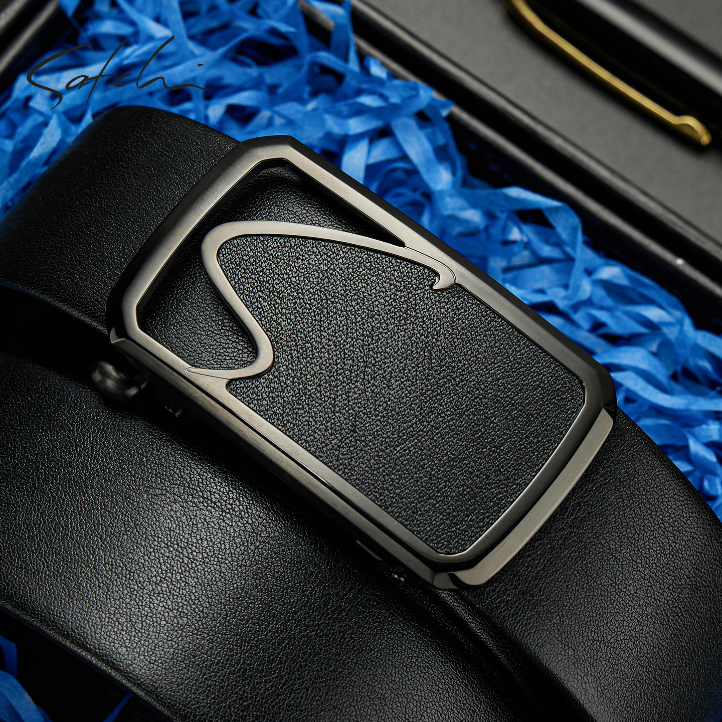 沙驰皮带男真皮商务时尚内插扣裤带休闲简约头层牛皮自动扣腰带,服饰配件/皮带/帽子/围巾,腰带/皮带/腰链,淘宝优惠券,粉丝福利购,淘宝优惠卷