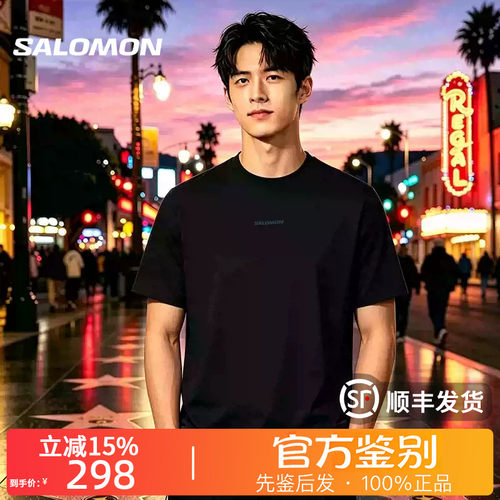 SALOMON萨洛蒙PLT BSC SS户外徒步登山运动休闲短袖男女款C30903