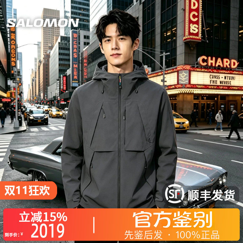 SALOMON萨洛蒙正品PL OD 3L Gore-Tex XCR硬壳机能风冲锋衣D00162