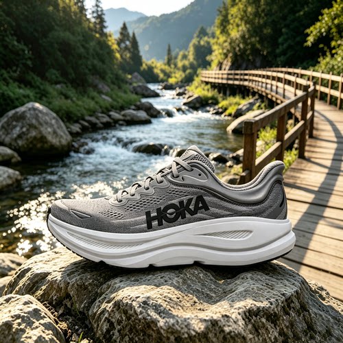 HOKA ONE ONE正品Bondi9邦代9防滑耐磨低帮长跑跑步鞋休闲男宽楦