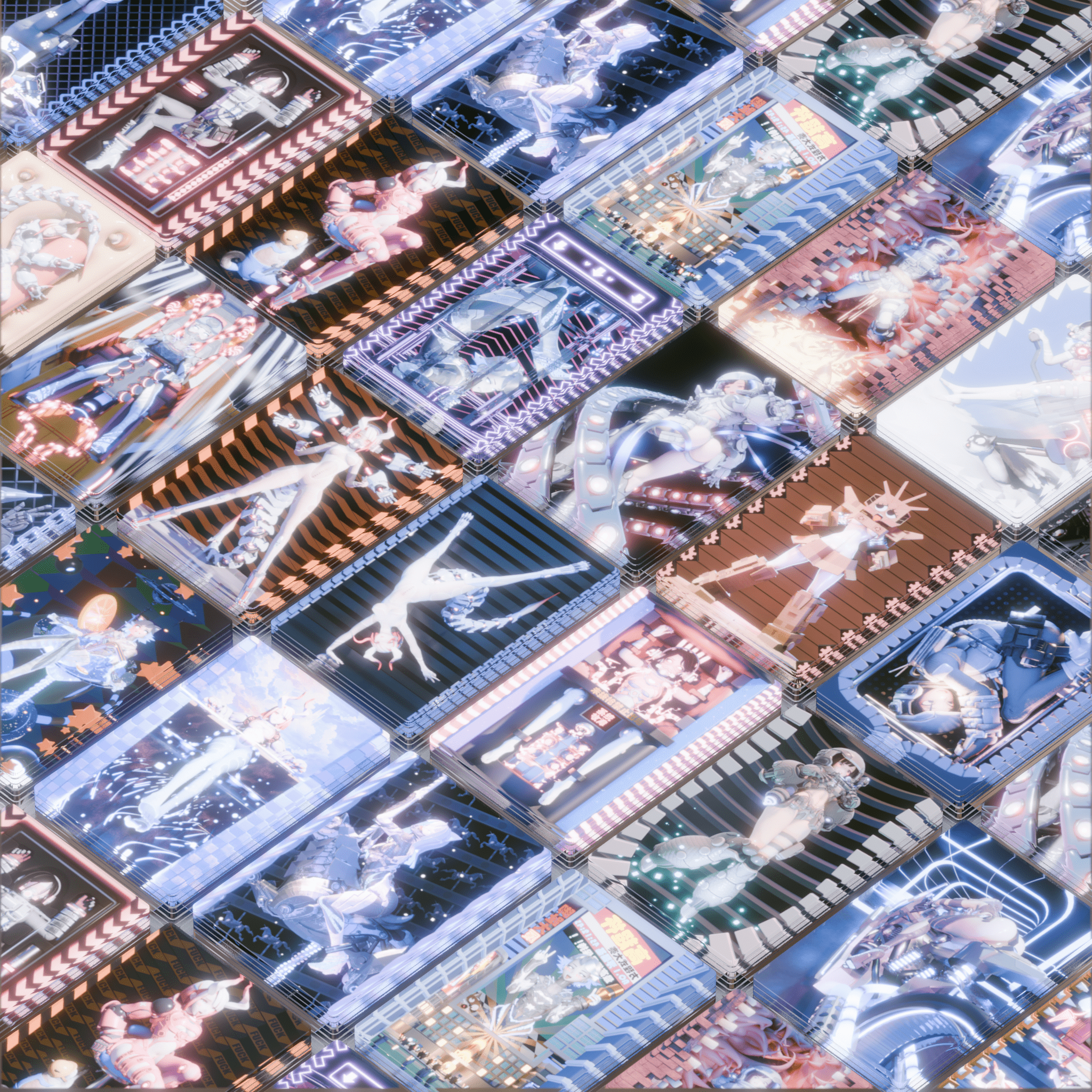 太空奇遇系列光栅卡第一套+第二套+第三套