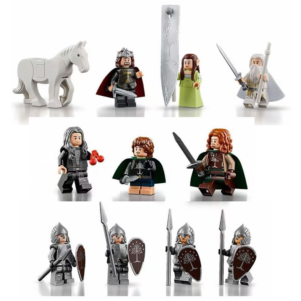 LEGO乐高 指环王人仔 白城 11377 甘道夫 刚铎士兵含手持全新正品
