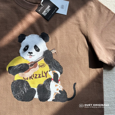 短袖休闲偏厚可爱纯棉