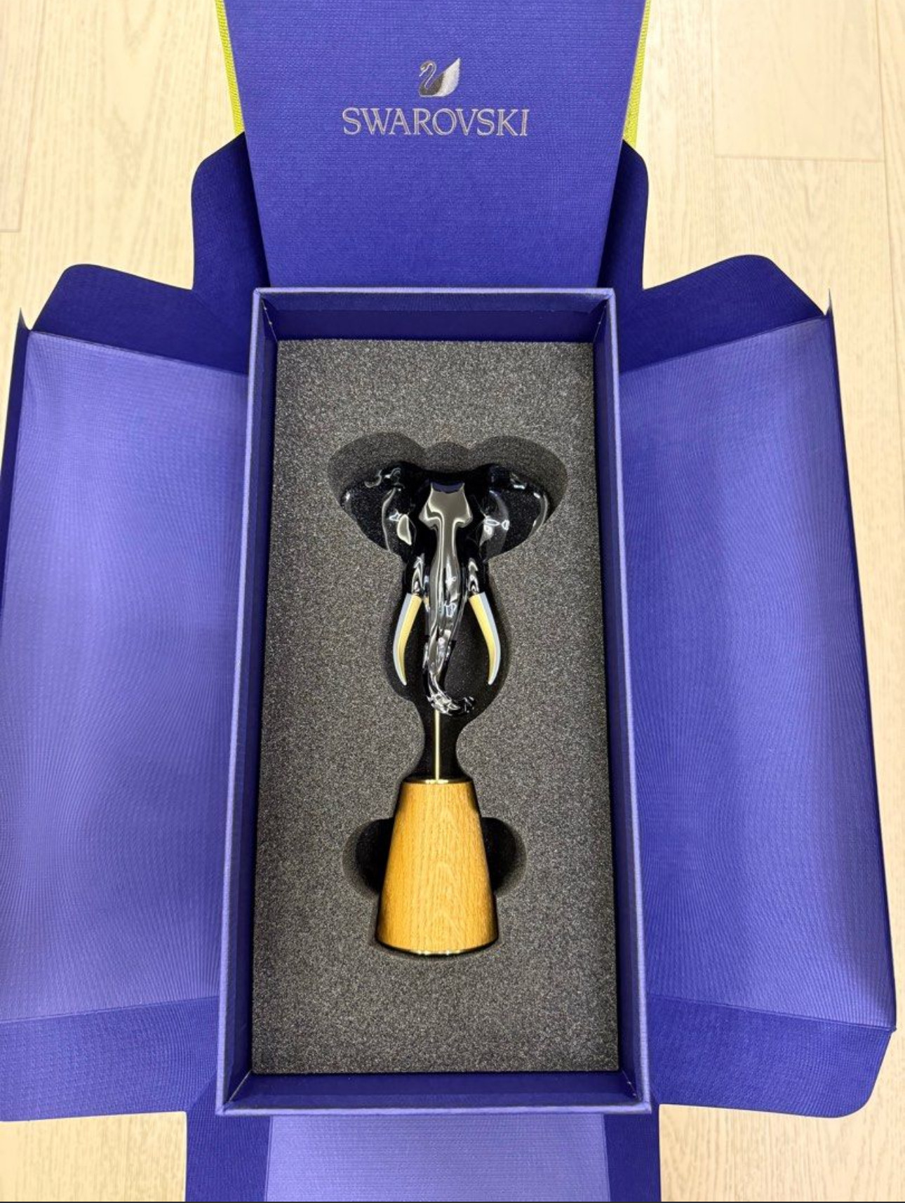 香港全新正品水晶大象摆件非洲优雅象 5608547