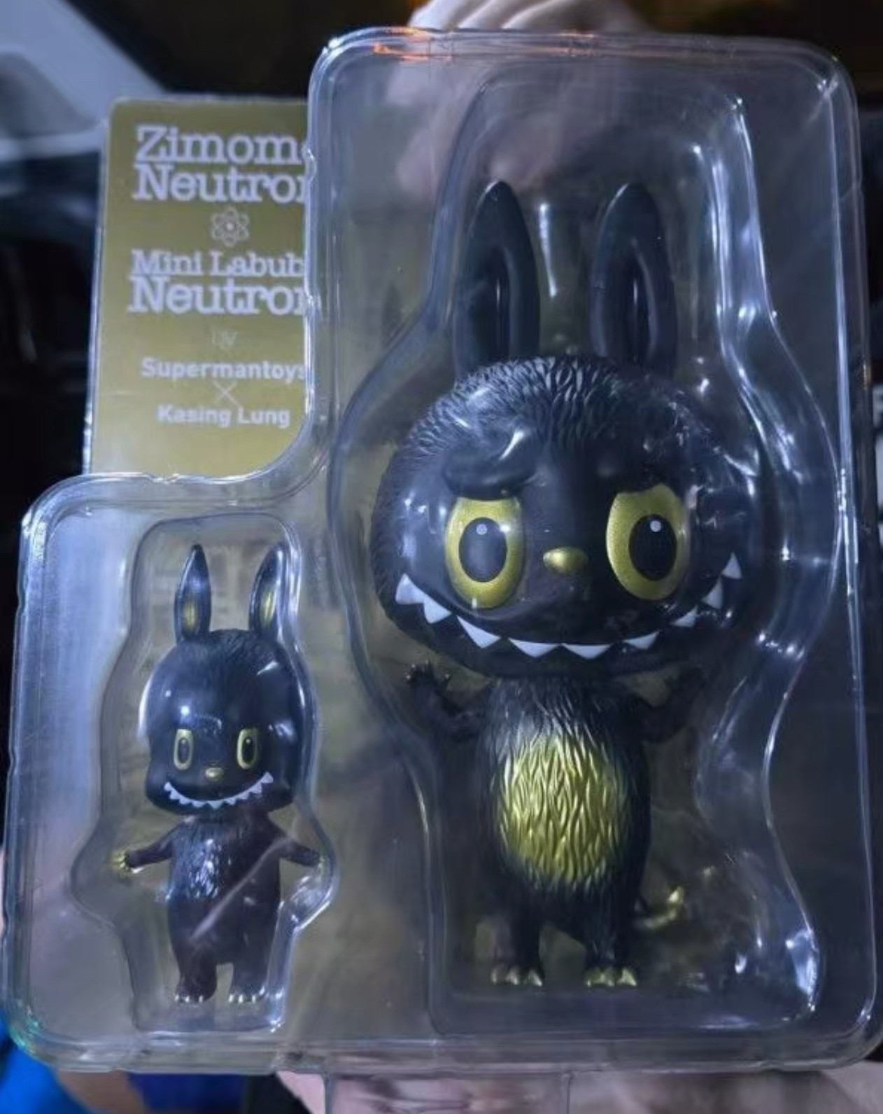 全新正品Labubu Zimomo 香港超人玩具限定 黑金