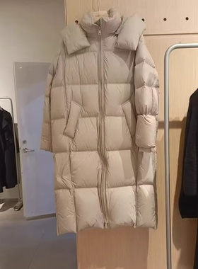 速发~indicia标记专柜正品2025冬中长款羽绒服蓬松连帽F2D4YR666C