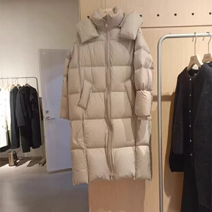 速发~indicia标记专柜正品2025冬中长款羽绒服蓬松连帽F2D4YR666C