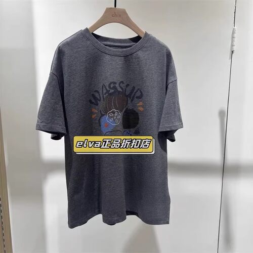艾未elva艾娃国内专柜正品代购夏装新款短袖T恤女2503124216-298