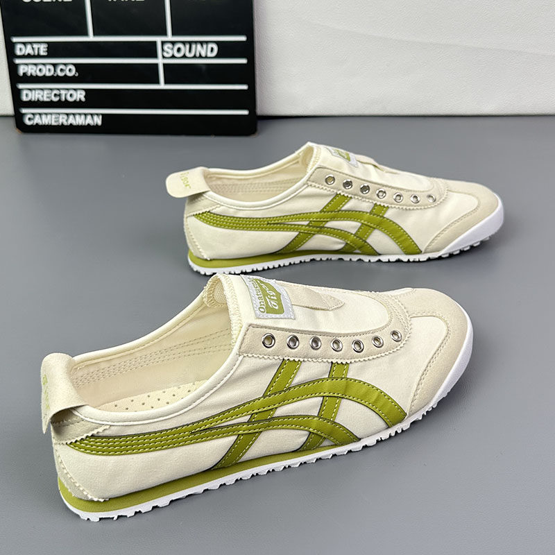 布面男士一脚蹬懒人鞋2026夏季透气韩版青春小伙平底阿甘鞋男板鞋