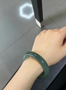 “琼渊映腕”翡翠手镯女款冰种缅甸真玉镯子送妈妈老婆处理