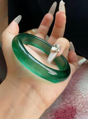 “琼溪沐玉”缅甸翡翠手镯女冰种真玉镯子送妈妈珠宝首饰处理
