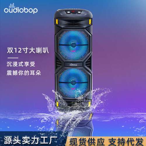 BK1218双8寸蓝牙音箱户外大音量