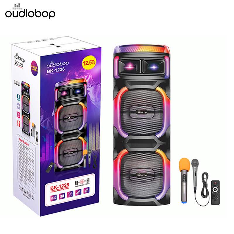 双12寸大功率木箱蓝牙音箱家用户外聚会团建便携式K歌音箱低音炮