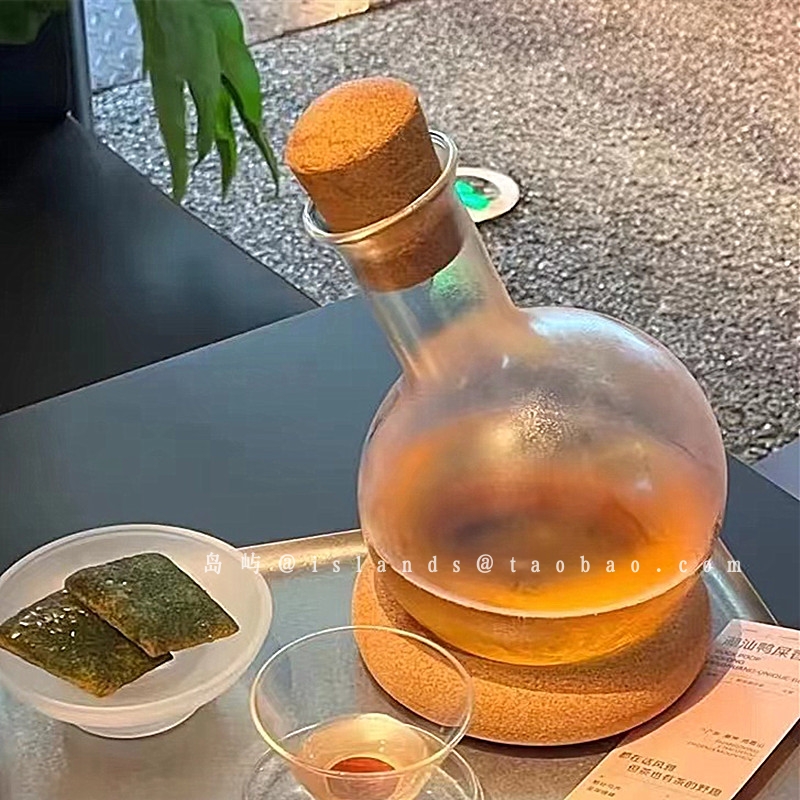 创意高档玻璃球形分酒瓶