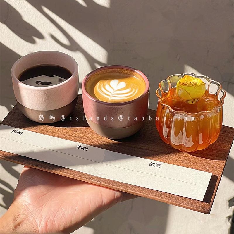 日式复古陶瓷拿铁咖啡杯