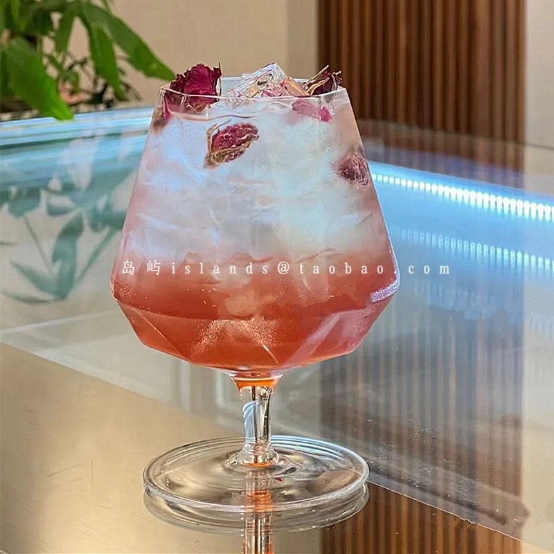ins网红玻璃高脚鸡尾酒杯