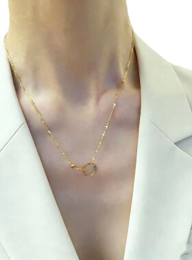 电气白兰原创钛钢百搭锁骨链