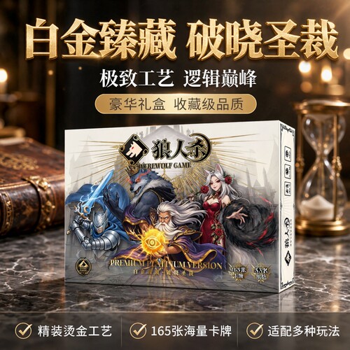 正版狼人杀4-16人逻辑推理桌游