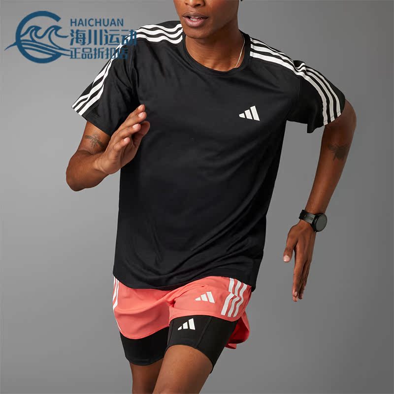 Adidas/阿迪达斯正品OTR E 3S TEE男士跑步运动圆领T恤IQ3834