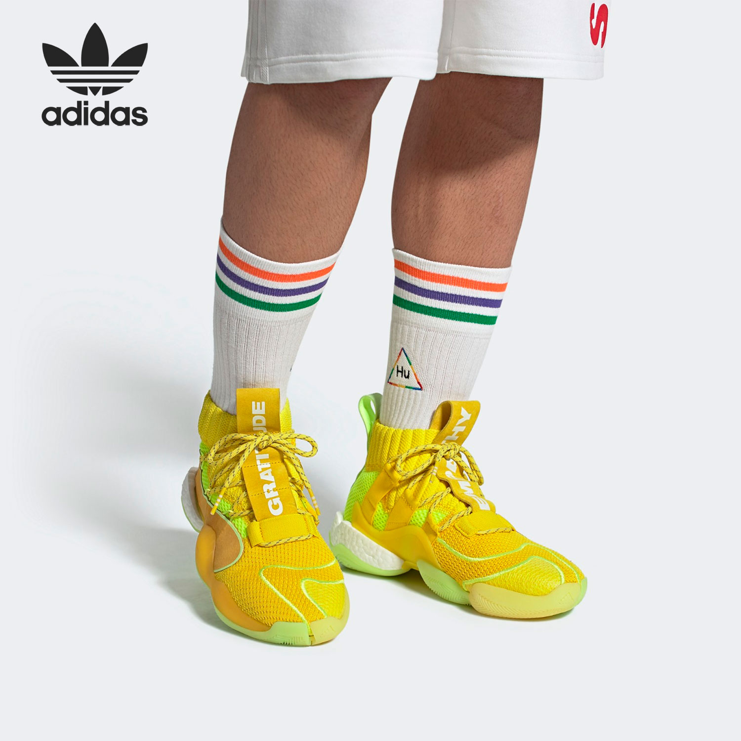 adidas/阿迪达斯三叶草crazy byw天足boost菲董篮球鞋 eg7724