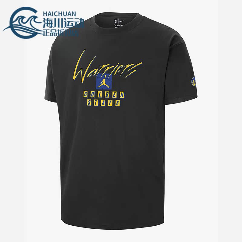 Nike/耐克正品Jordan男子金州勇士队宽松运动短袖T恤FN1065