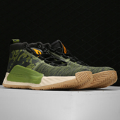 阿迪达斯正品 男子 利拉德 Adidas 黑武士轻便休闲篮球鞋 EF8658