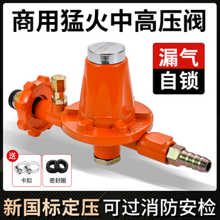 煤气减压阀防爆燃气高压安全阀液化气罐钢瓶中压阀猛火灶专用