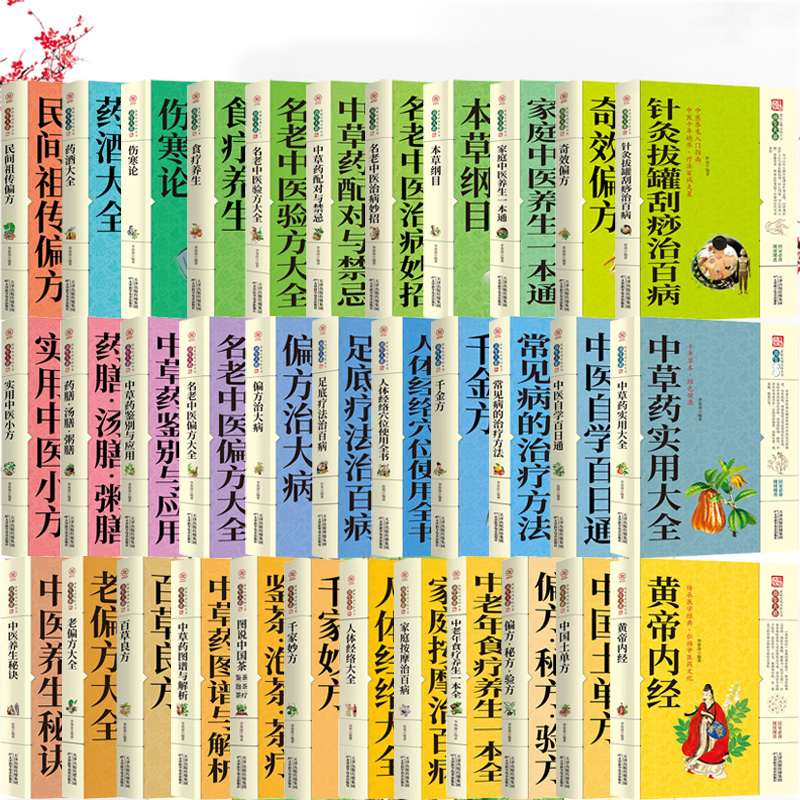 中国医学传世经典百科大全 全34册 传承医学经典 弘扬中医药文化 家庭实用百科全书 中医基础理论中医书籍大全 中医入门养生