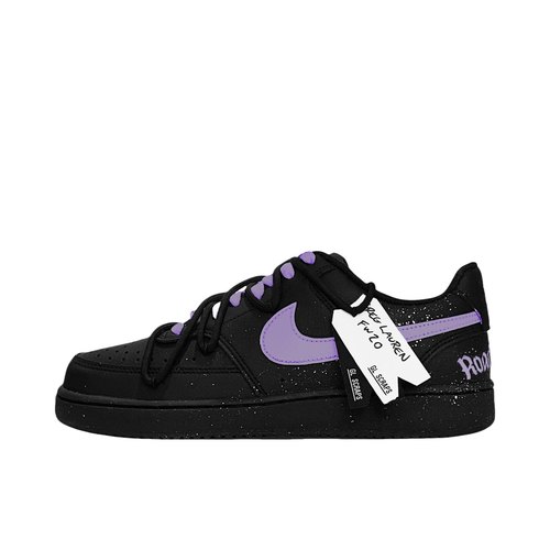 【定制球鞋】Nike Court Vision Low 紫云追梦 小众 泼溅效果