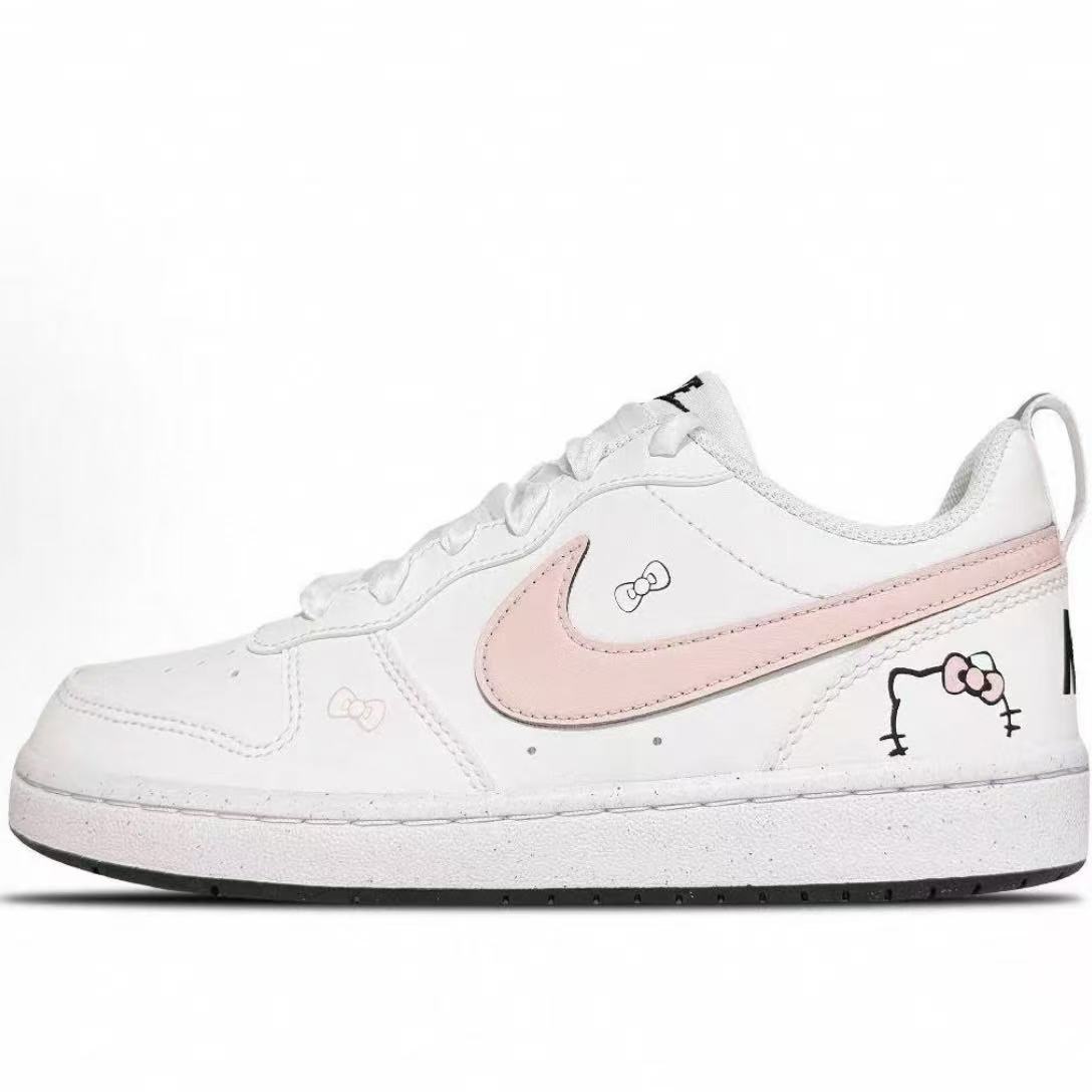【定制球鞋】Nike Court Borough 2 粉色猫咪 可爱甜美