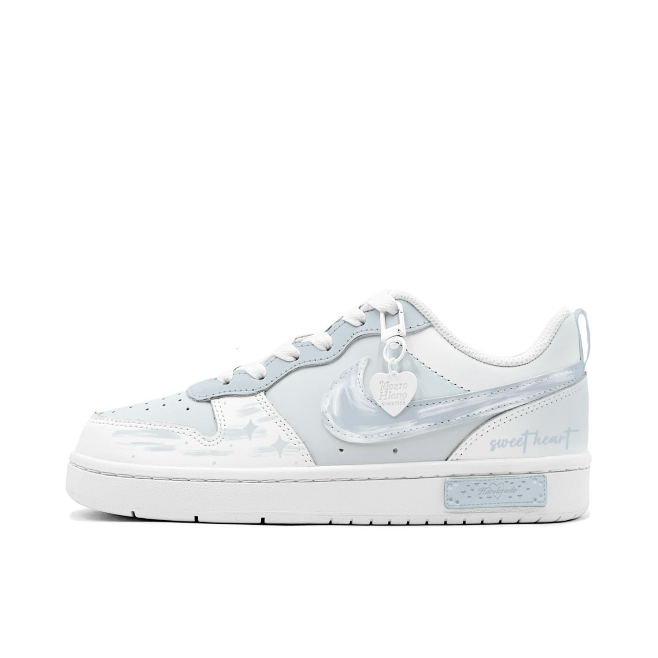 【定制球鞋】Nike Court Borough 浪漫520 海洋甜心 低帮板鞋