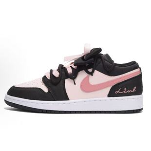 【定制球鞋】Jordan Air Jordan 1 芝芝莓莓 蝴蝶结 低帮 黑粉