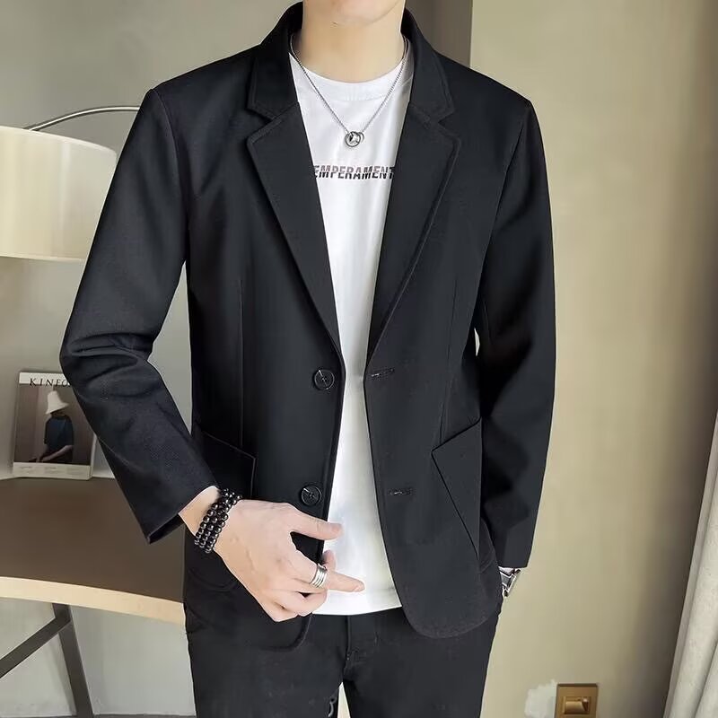 男士高品质加厚毛呢子西装外套修身时尚厚款便西单西服LZ342P75,男装西服套装,星座208-1