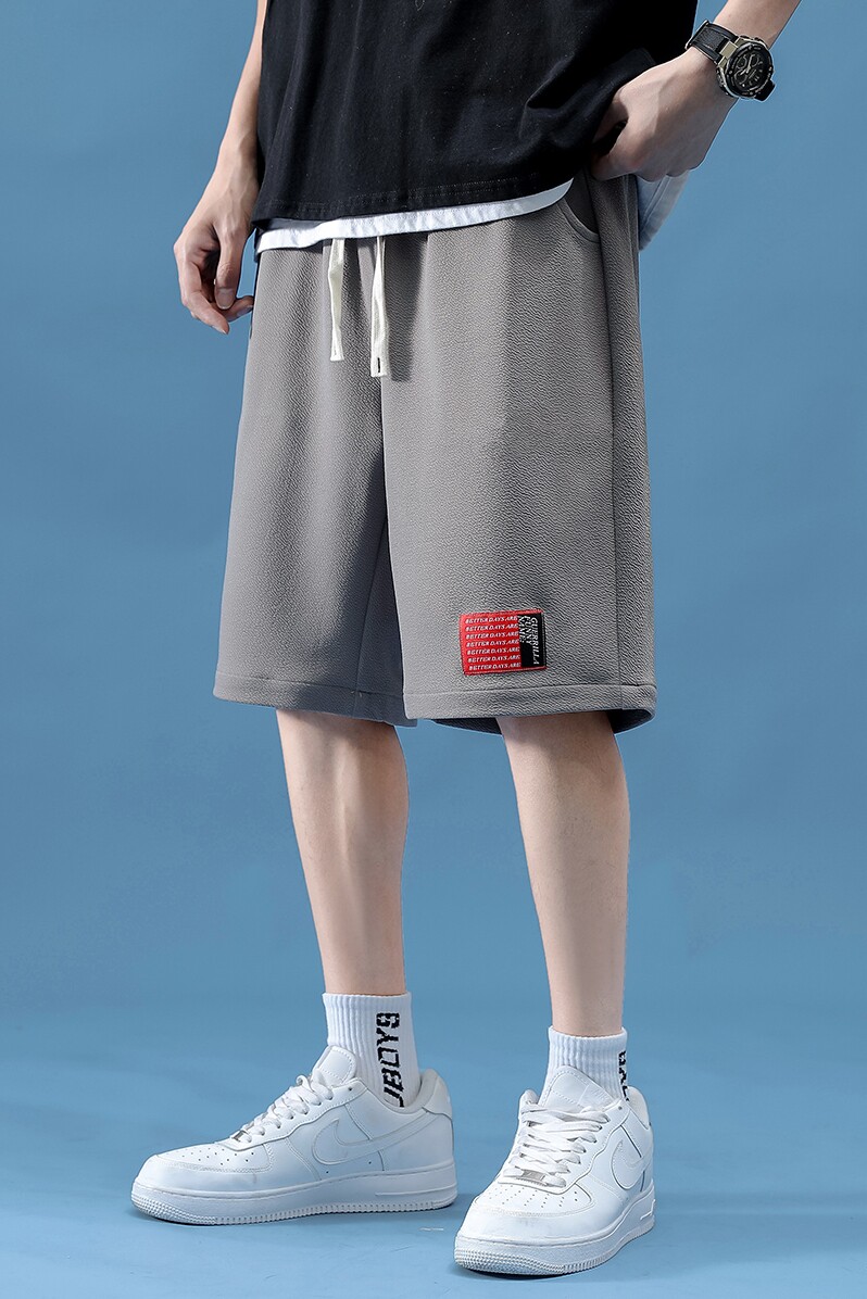 中性宽松五分裤女休闲中裤男女同款宽松短裤青少年运动裤K15P25,男装牛仔裤,星座208-1