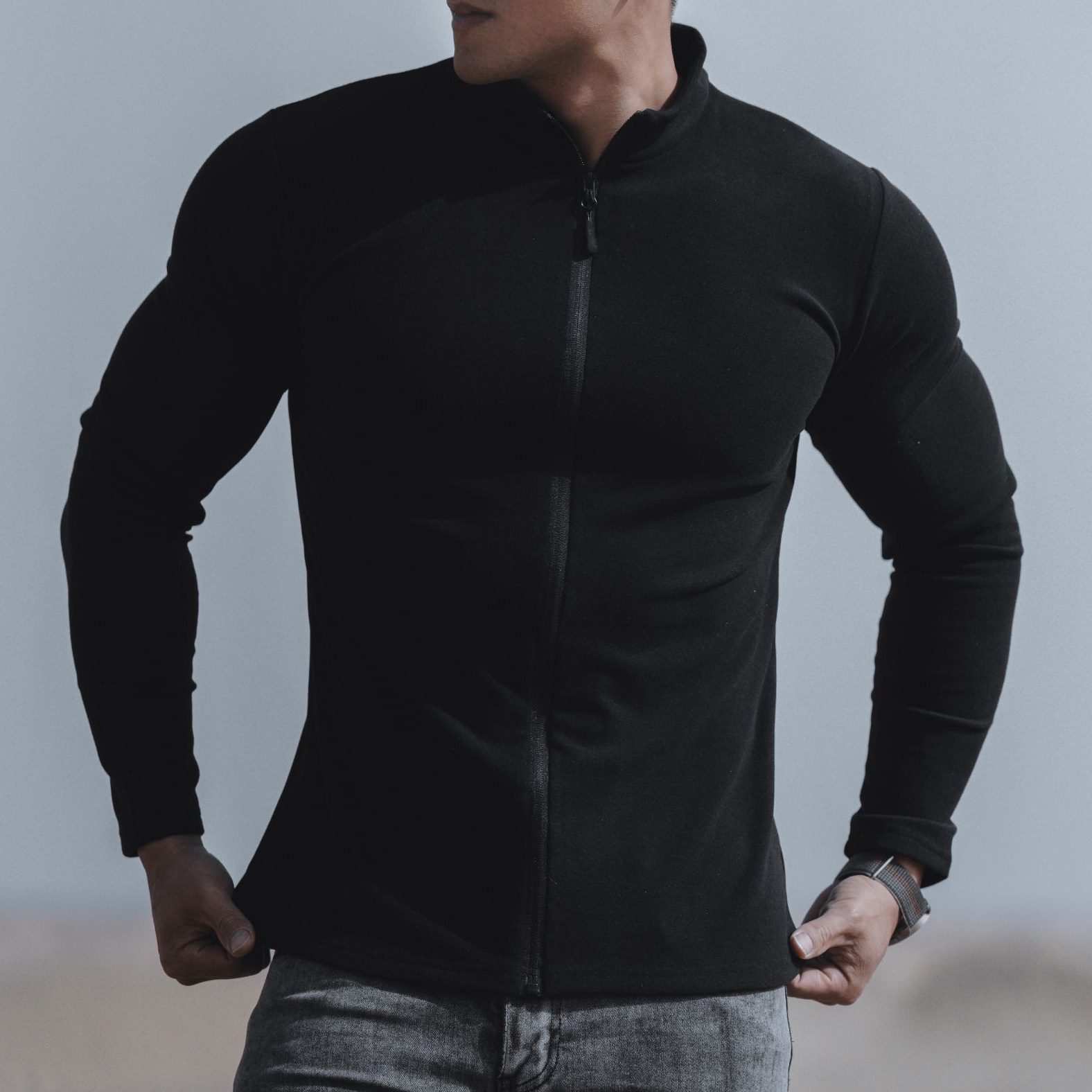 运动外套男立领拉链开衫德绒长袖加绒休闲夹克跑步训练健身上衣服,运动服/休闲服装,运动茄克/外套,淘宝优惠券,粉丝福利购,淘宝优惠卷