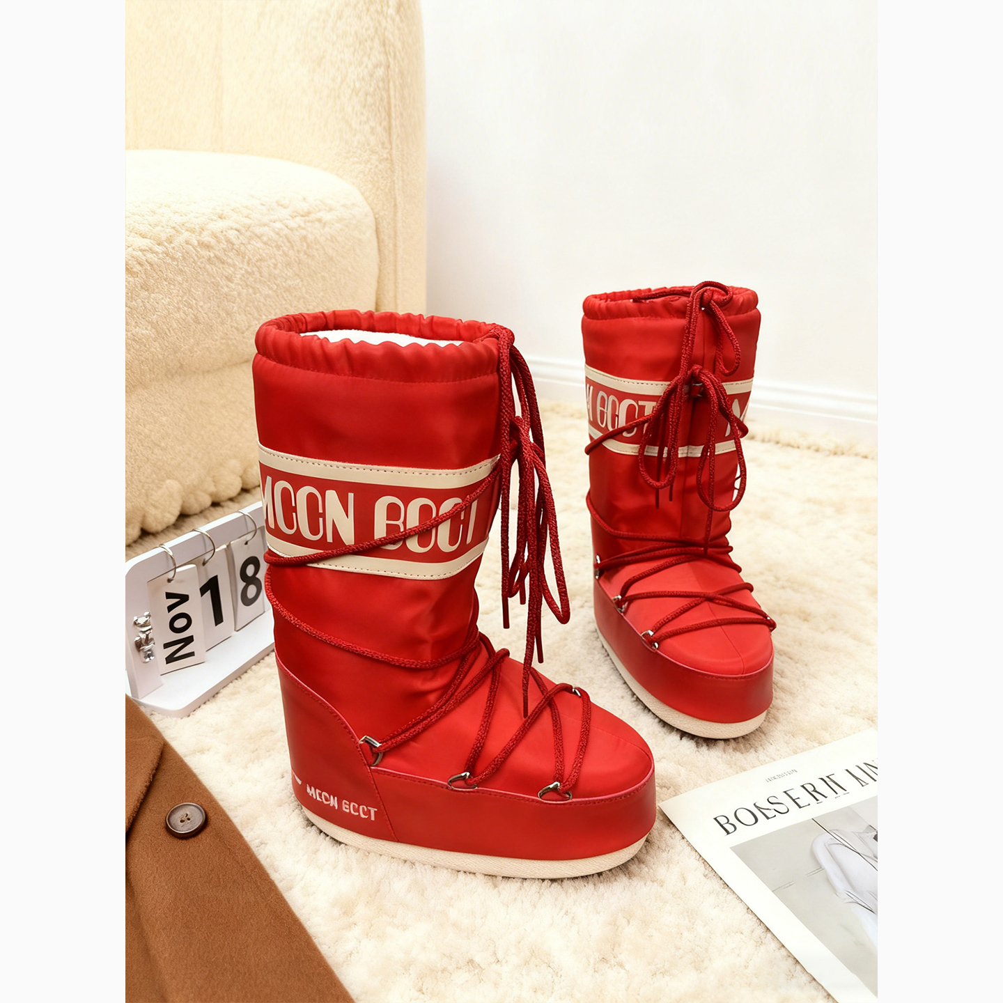 老热乎了●东北雪地靴中筒月亮靴