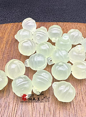 玛瑙玉髓铃铛小吊坠挂件果绿色铃铛手串手链小踢溜diy 钥匙扣挂饰